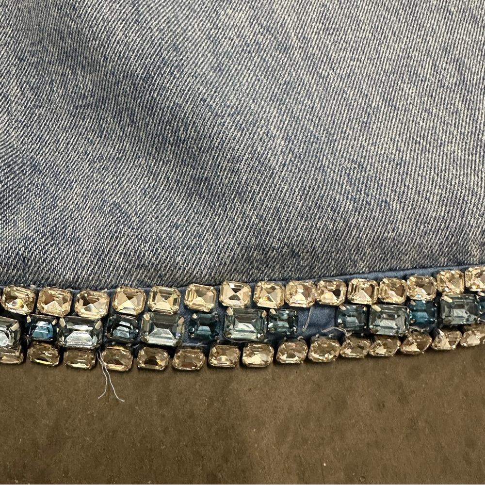Stevie Embellished Denim Dress Crystals Medium - Picture 7 of 7